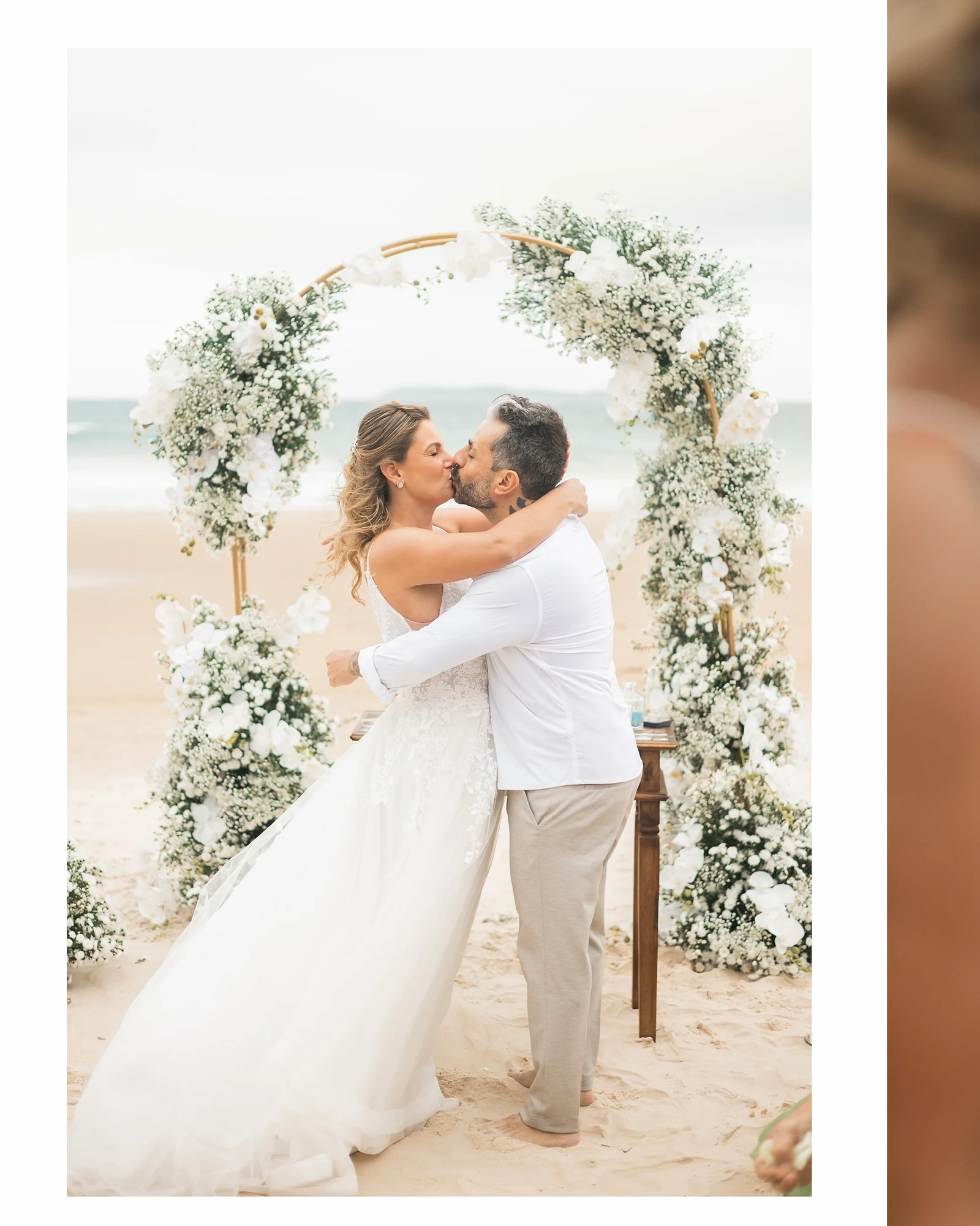 Casamento na praia em Bombinhas, no Macuco Restaurante e Eventos
